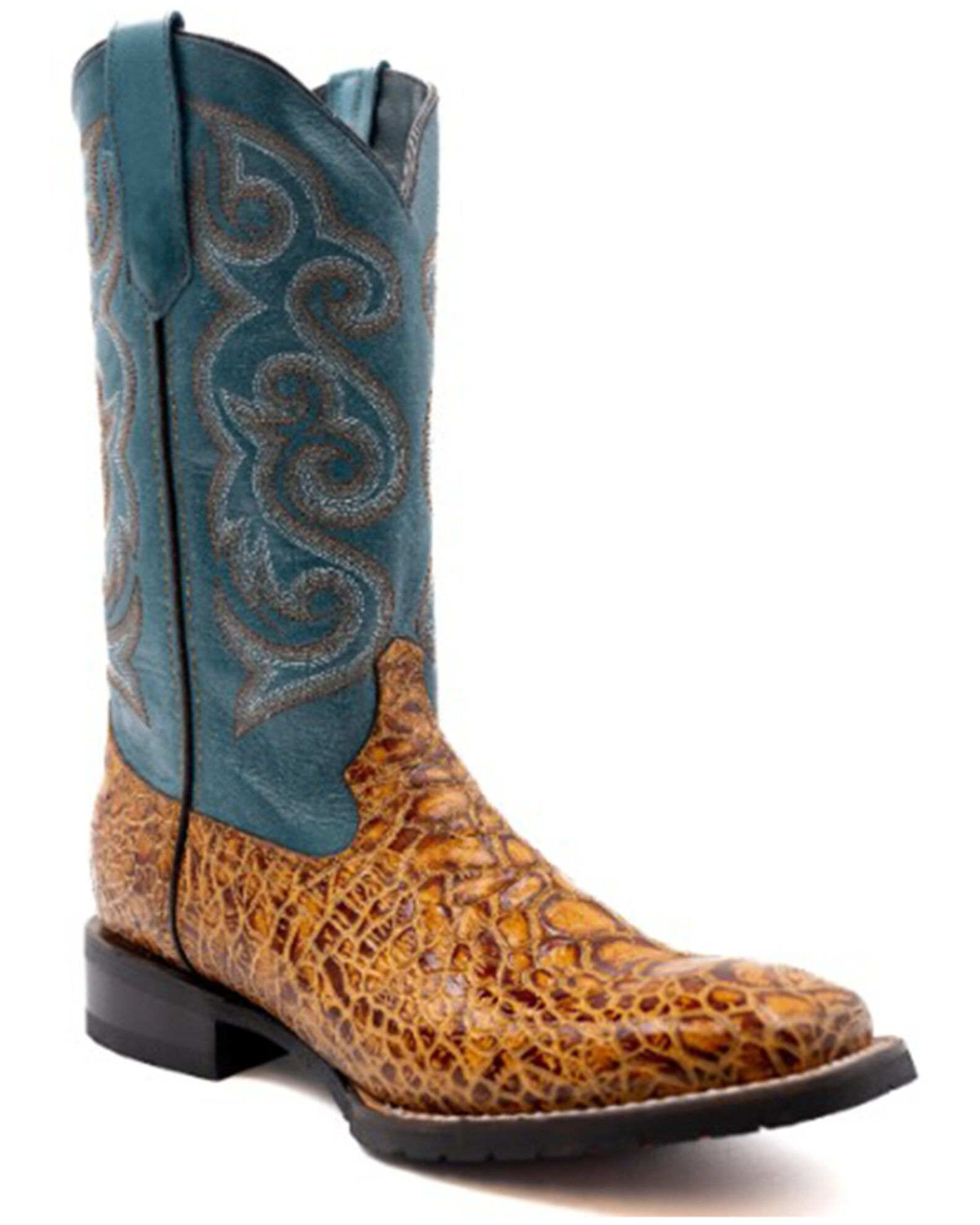 Men's ferrini boots 2025 square toe