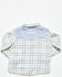Image #3 - Angel Dear Toddler Boys' Plaid Print Long Sleeve Pearl Snap Western Shirt, Blue, hi-res