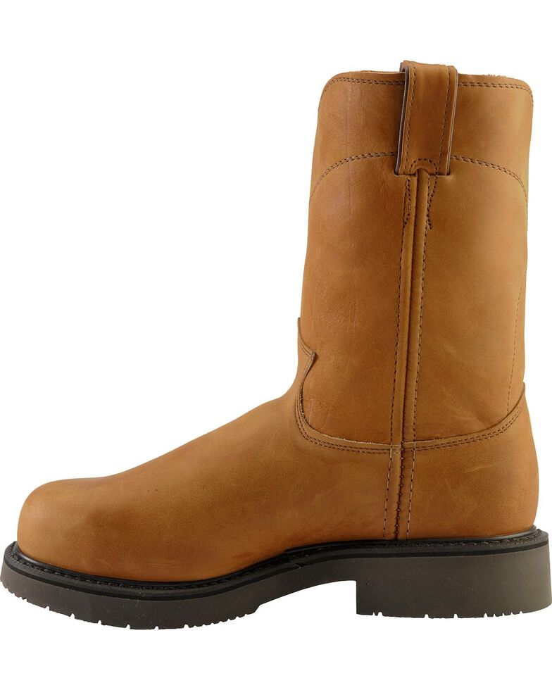 mens work boots pull on