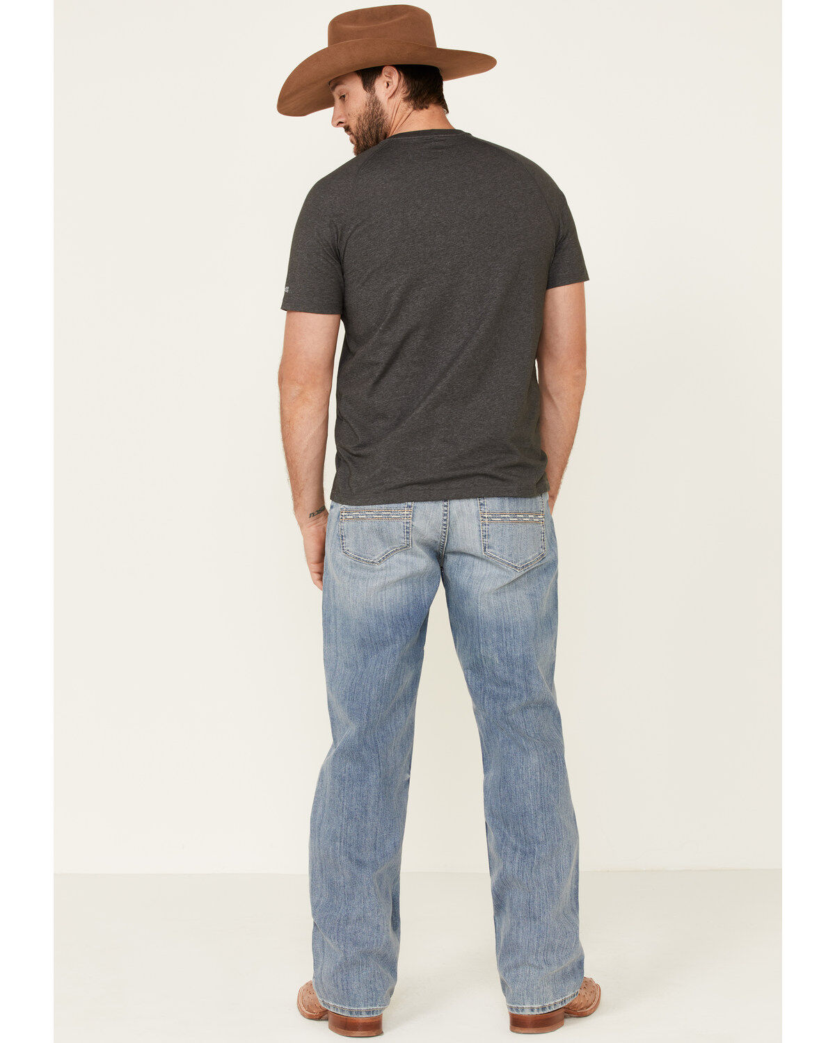 Image #3 - Cinch Men's Grant Light Stone Performance Stretch Relaxed Bootcut Jeans, , hi-res