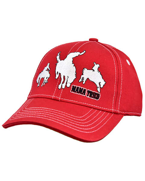 Cowgirl Hardware Girls' Red Mama Tried Embroidered Ball Cap , Red, hi-res