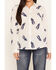 Image #3 - Ariat Women's Buckaroo Boss Homestyle Long Sleeve Button-Down Western Shirt, White, hi-res