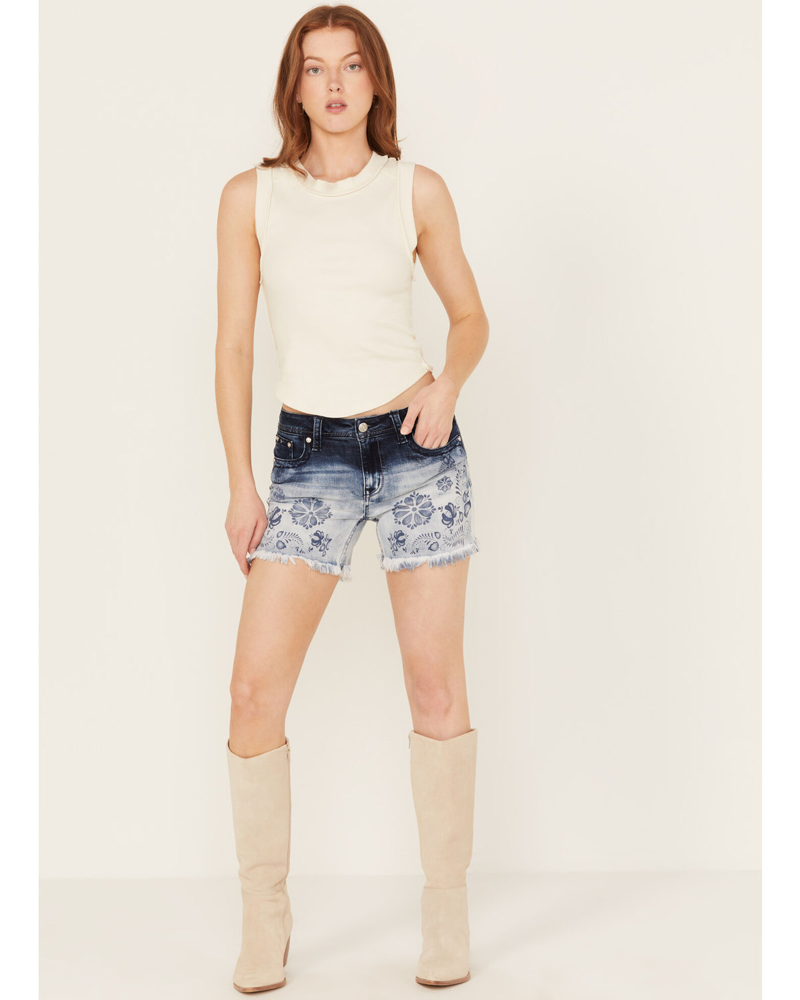 Grace in la jean shorts online