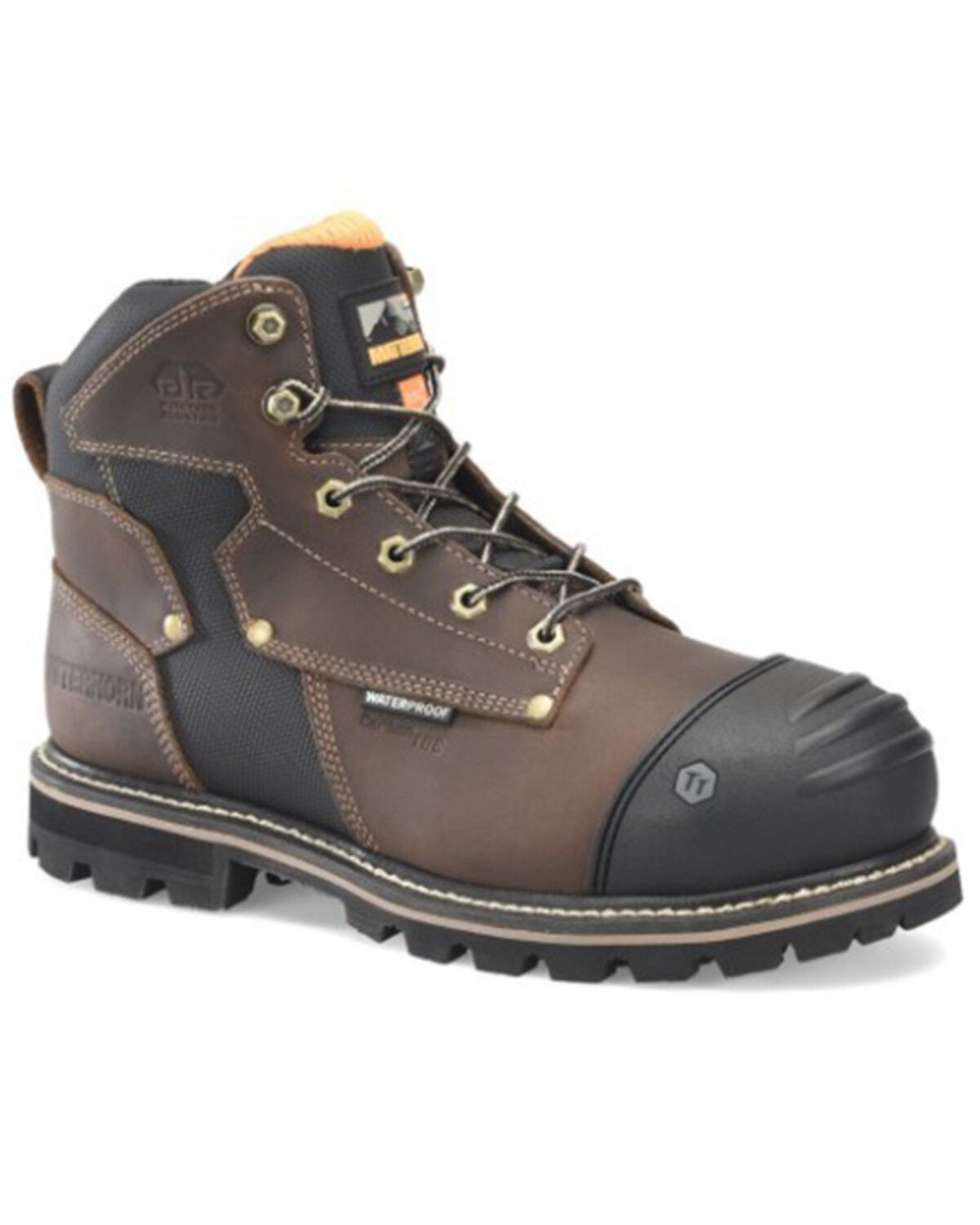 Matterhorn Men's 6" I-Beam Int. Met Guard Waterproof Work Boots - Composite Toe, Brown, hi-res
