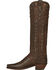 Image #4 - Lucchese Handmade Brown Danielle Goatskin Tall Cowgirl Boots - Snip Toe , , hi-res