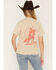 Image #1 - Youth in Revolt Women's Coachella Ranch Short Sleeve Graphic Tee, Tan, hi-res