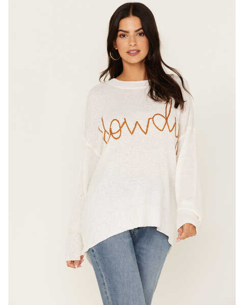 Show Me Your Mumu Women's Howdy Woodsy Sweater, Ivory, hi-res
