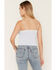 Image #4 - By Together Women's Lace Trim Sleeveless Tank Top, Blue, hi-res