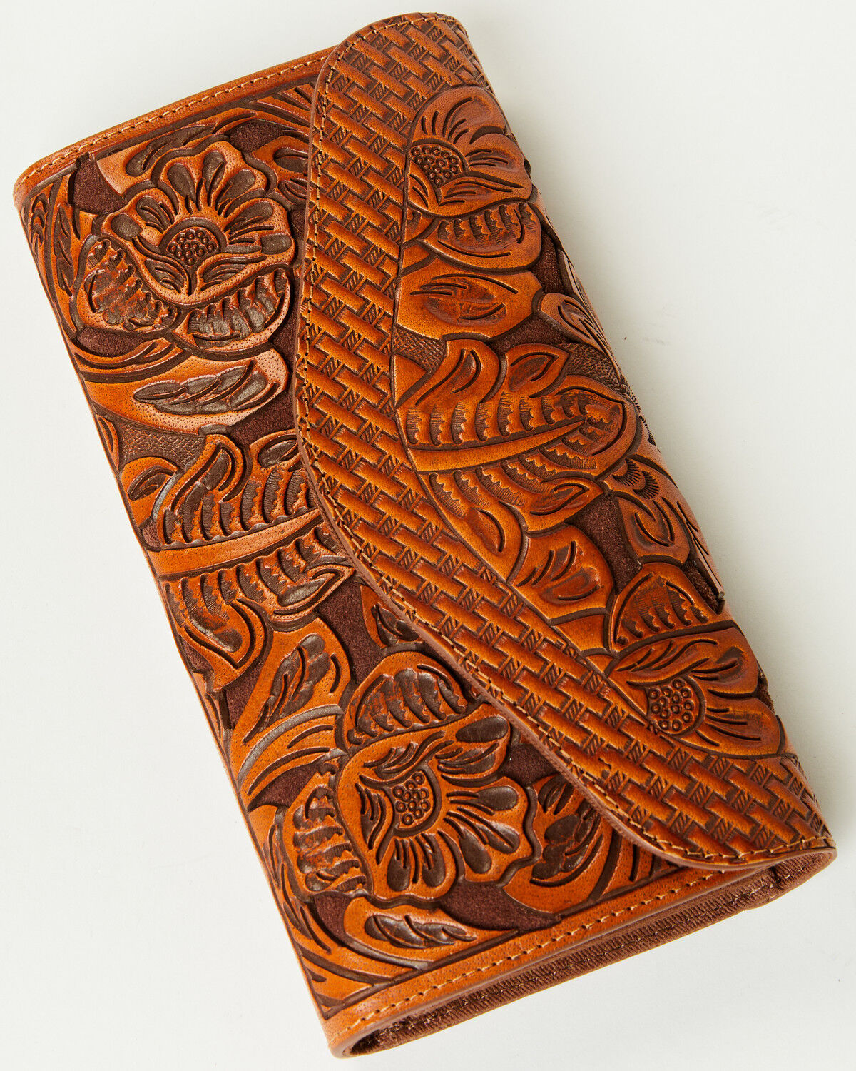 Product Name:  Shyanne Women's Tooled Leather Wristlet Wallet