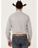 Image #4 - Rough Stock by Panhandle Men's Dobby Print Long Sleeve Button-Down Western Shirt, White, hi-res