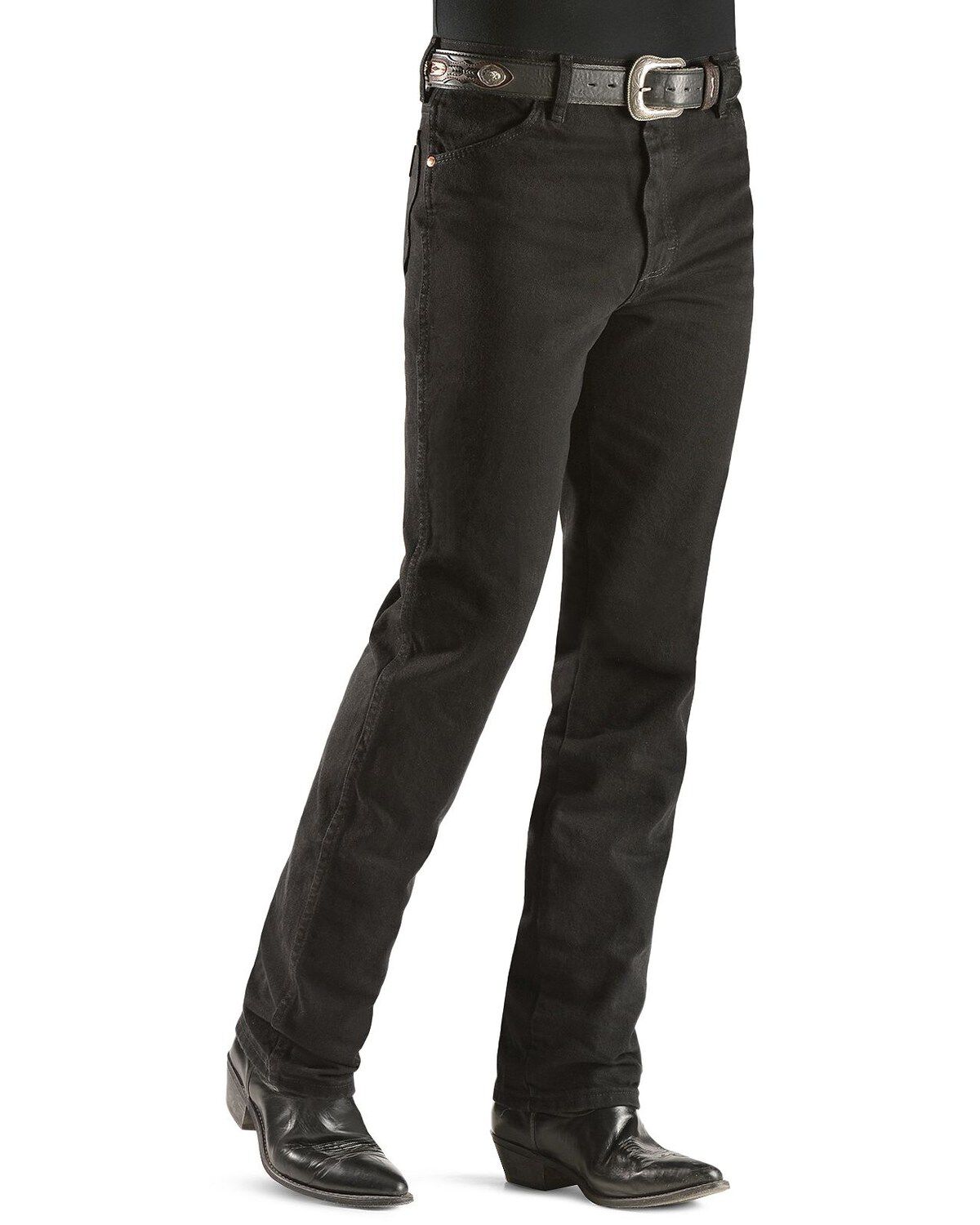 Image #2 - Wrangler Men's Slim Fit 936 Cowboy Cut Jeans, Shadow Black, hi-res