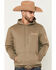 Image #1 - Wrangler Men's Logo Graphic Hooded Sweatshirt, Olive, hi-res