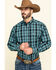 Image #1 - Ariat Men's Iberville Small Plaid Long Sleeve Western Shirt , , hi-res