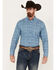 Image #1 - Ariat Men's Gentry Paisley Print Long Sleeve Button-Down Western Shirt , Blue, hi-res