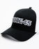 RANK 45 Men's Embroidered Logo Mesh-Back Ball Cap , Black, hi-res