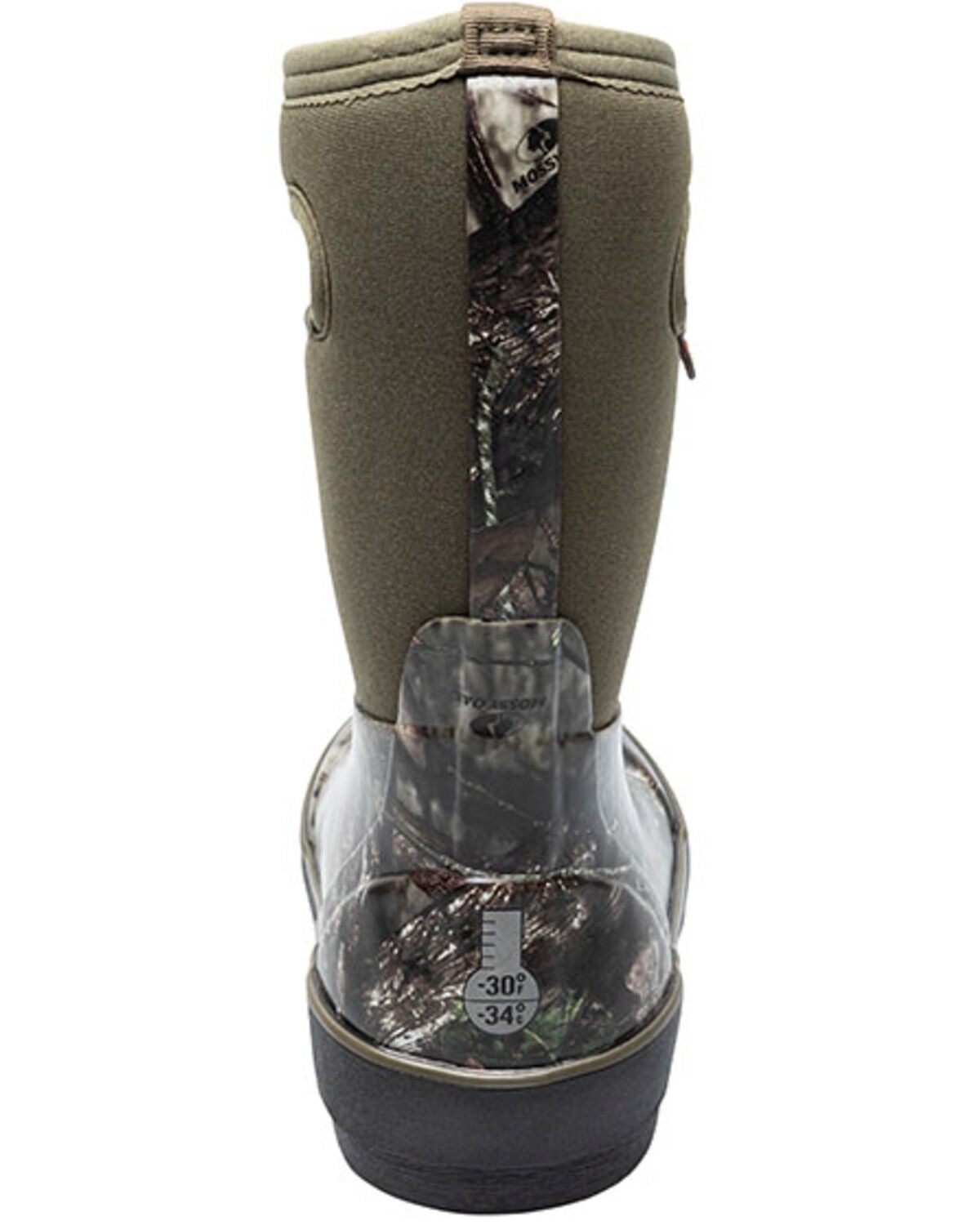 Image #5 - Bogs Boys' Classic Mossy Oak Rubber Boots - Round Toe, Grey, hi-res