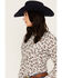 Image #2 - Wrangler Women's Paisley Long Sleeve Western Pearl Snap Shirt, Blue/white, hi-res
