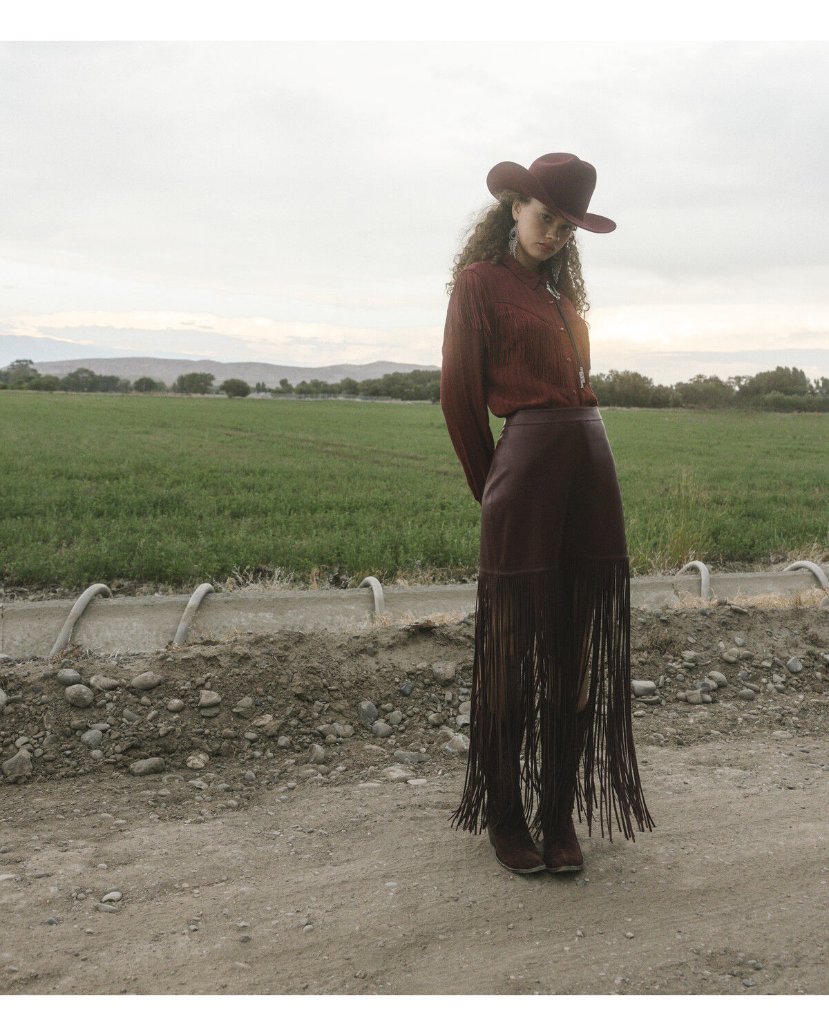 Product Name:  Idyllwind Women's Payson Faux Leather Fringe Maxi Skirt