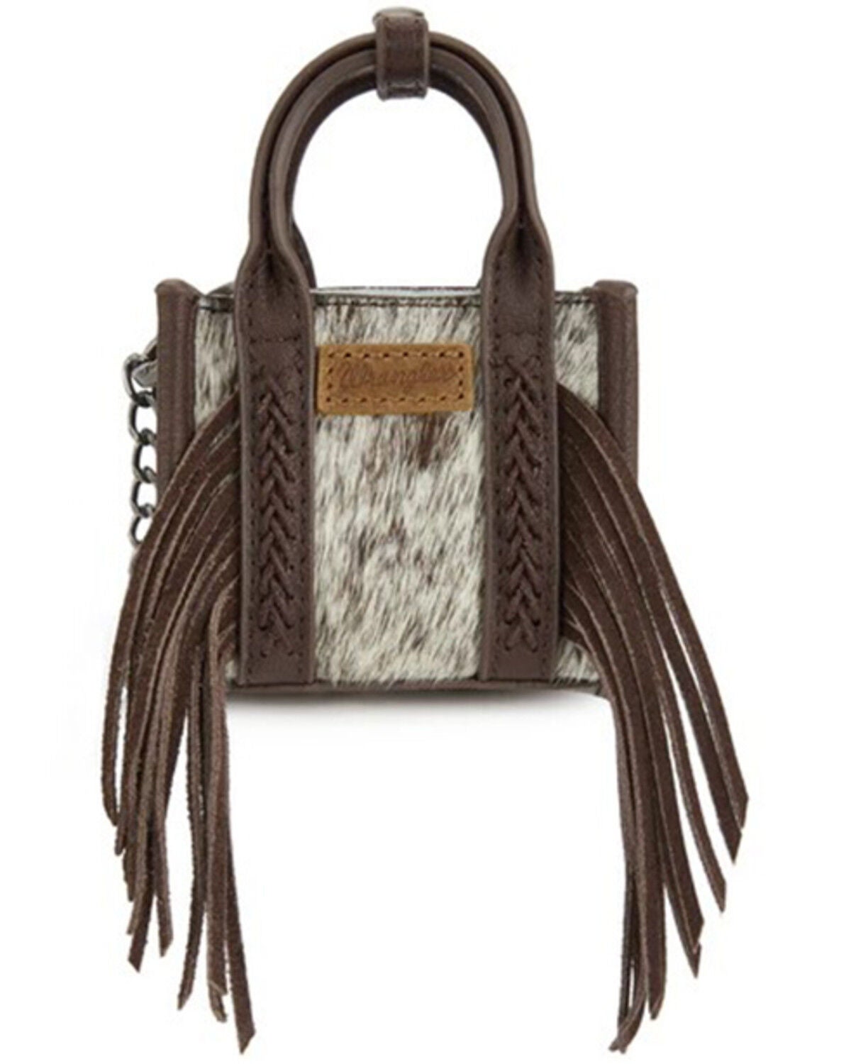 Image #4 - Wrangler Cowhide Mini Handbag Charm, Coffee, hi-res