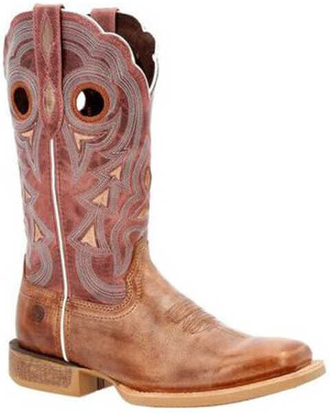 Durango Women's Red Lady Rebel Pro Western Performance Boots - Broad Square Toe , Rose, hi-res