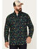 Image #1 - Ariat Men's Beckett All-Over Desert Print Button-Down Western Shirt, Navy, hi-res
