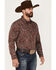 Image #2 - Cody James Men's Conquistador Paisley Print Long Sleeve Snap Western Shirt, , hi-res