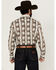 Image #4 - Wrangler Men's Checotah Southwestern Print Long Sleeve Snap Western Shirt - Tall, , hi-res