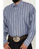 Image #3 - George Strait by Wrangler Men's Striped Long Sleeve Button-Down Western Shirt - Tall, Blue, hi-res