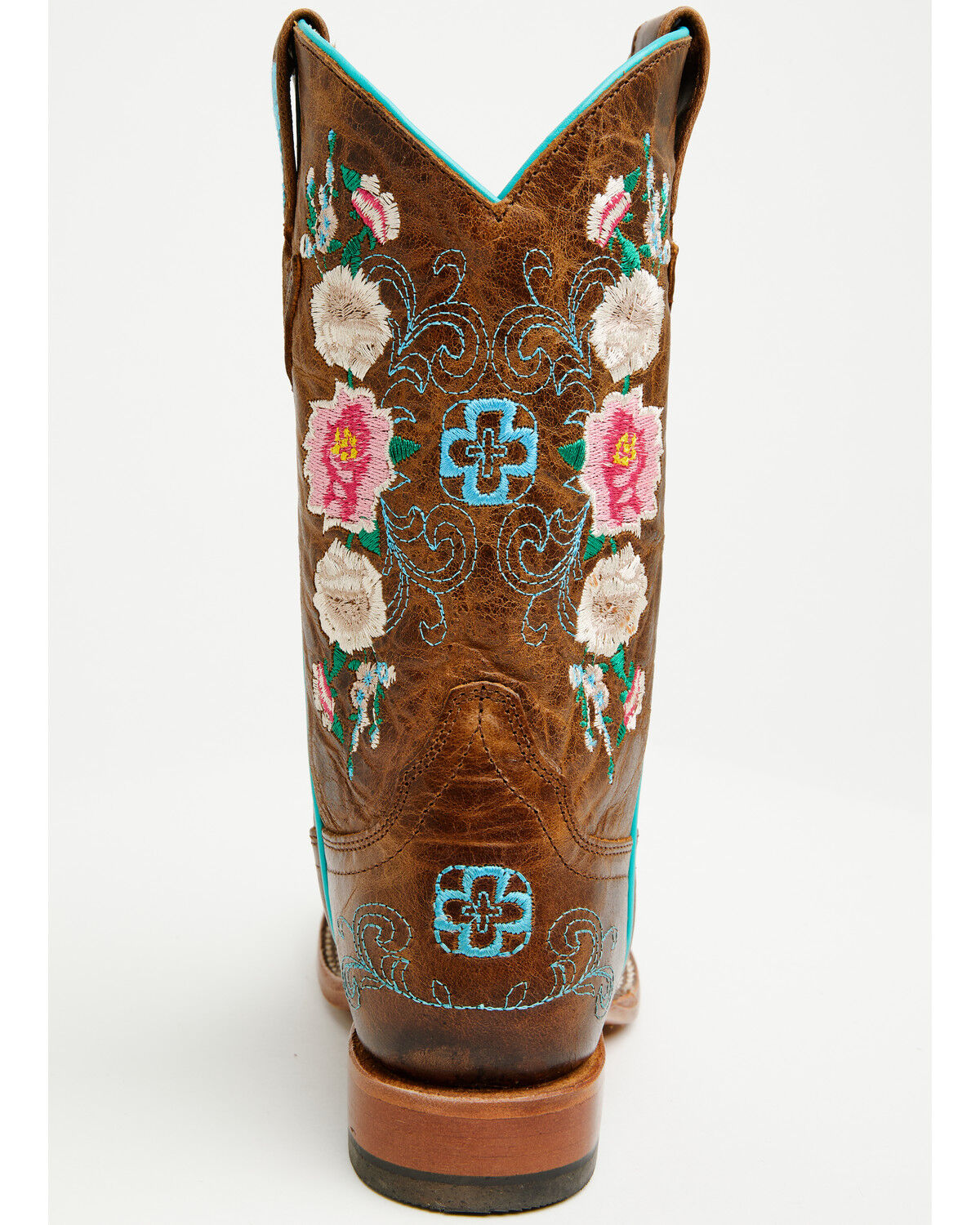 Image #5 - Macie Bean Little Girls' Honey Bunch Western Boots - Square Toe, Tan, hi-res