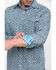 Rough Stock By Panhandle Men's Langunita Vintage Print Long Sleeve Western Shirt , Grey, hi-res