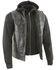 Image #4 - Milwaukee Leather Men's Club Style Zip Front Vest and Full Sleeve Hooded Jacket - Big, Black, hi-res