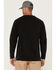 Image #4 - Thorogood Men's Heavyweight Vintage-Wash Long Sleeve Henley Shirt, Black, hi-res
