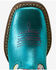 Image #4 - Ariat Girls' Skydancer Metallic Western Boots - Broad Square Toe, Blue, hi-res