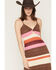 Image #4 - Shyanne Women's Striped Sleeveless Sweater Midi Dress, Burgundy, hi-res