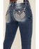 Image #2 - Miss Me Women's Medium Wash Mid Rise Winged Pocket 32" Bootcut Stretch Denim Jeans, Medium Wash, hi-res