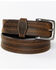 Image #1 - Hawx Men's Textured Leather Belt, Medium Brown, hi-res