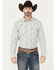 Image #1 - Cody James Men's Dagget Paisley Print Long Sleeve Snap Western Shirt, White, hi-res