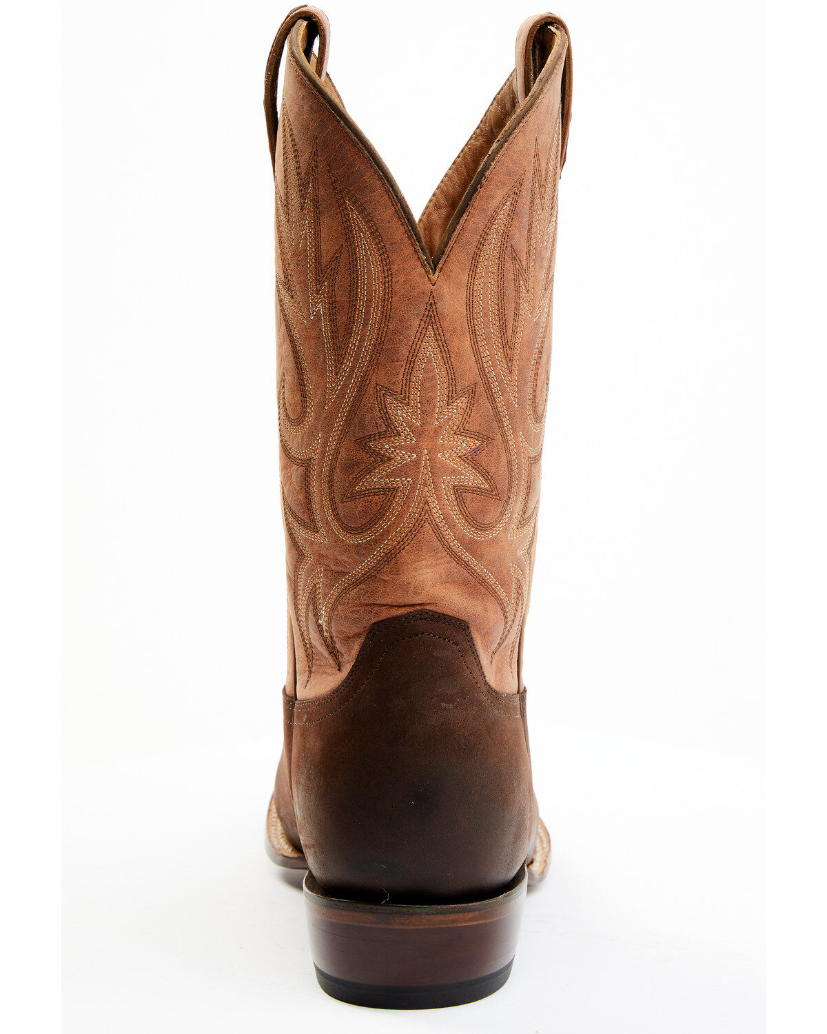 Image #5 - Lucchese Men's Gordon Western Boots - Broad Square Toe, Chocolate, hi-res