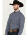 Image #2 - Ariat Men's Emile Geo Print Long Sleeve Button-Down Western Shirt, Black, hi-res
