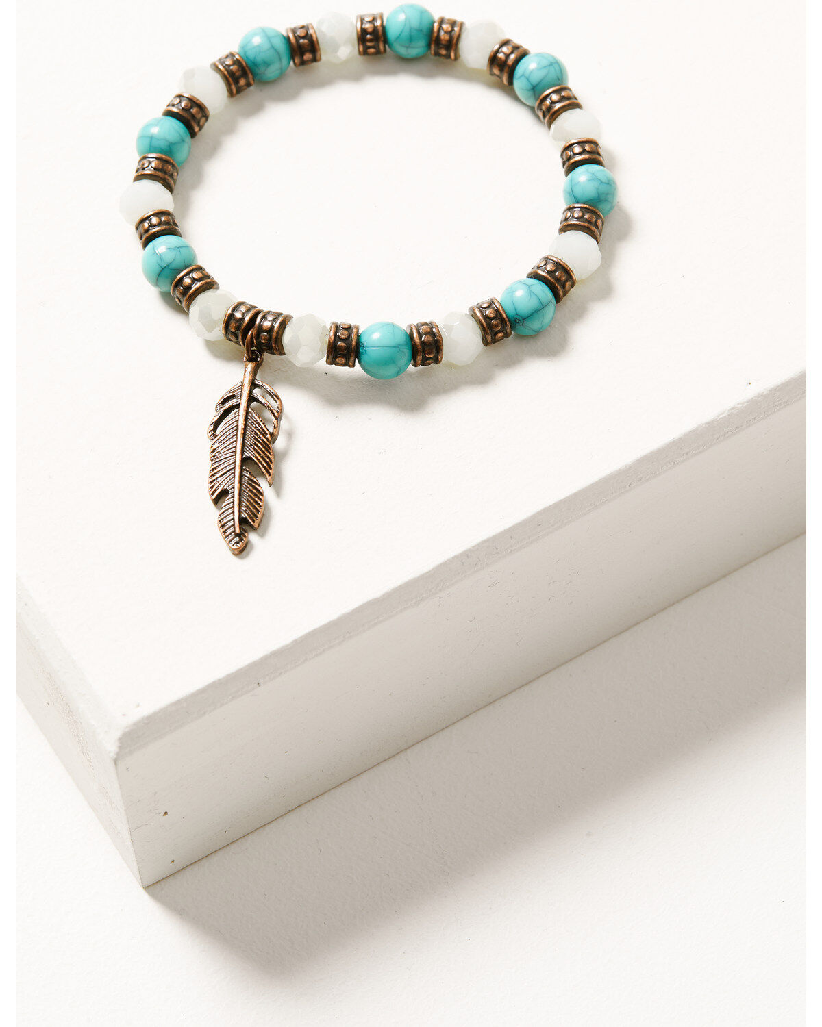 Image #4 - Shyanne Women's Mystic Skies Feather Cuff Bracelet Set - 4-Piece, Rust Copper, hi-res