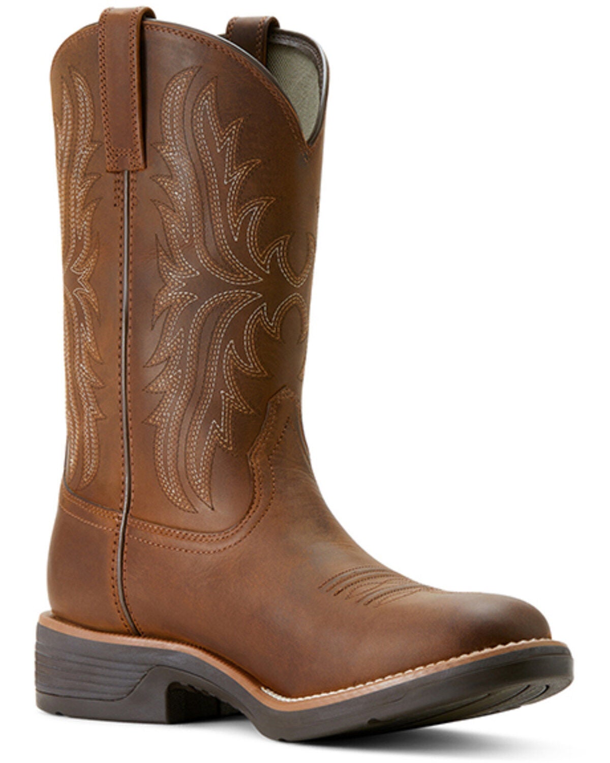 Ariat Men's Ridegeback Performance Western Boots - Round Toe, Brown, hi-res