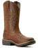 Image #1 - Ariat Men's Ridegeback Performance Western Boots - Round Toe, Brown, hi-res