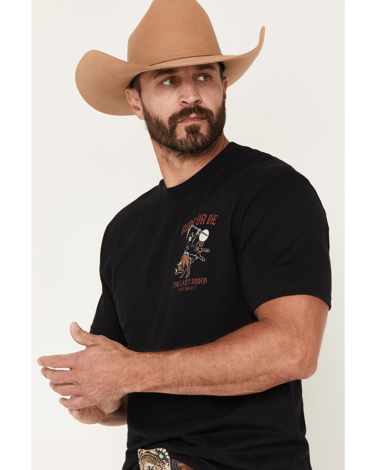 Image #3 - Riot Society Men's Ride Or Die Short Sleeve Graphic T-Shirt, Black, hi-res