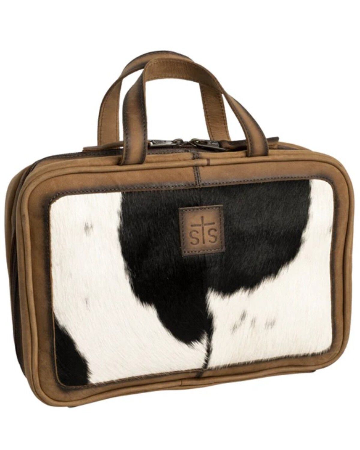 Image #4 - STS Ranchwear by Carroll Cowhide Toiletry Bag, Multi, hi-res