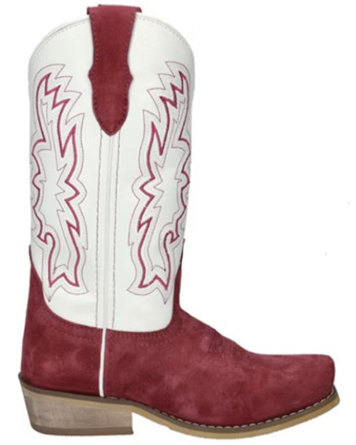 Image #1 - Smoky Mountain Girls' Whichita Western Boots - Snip Toe, Red, hi-res