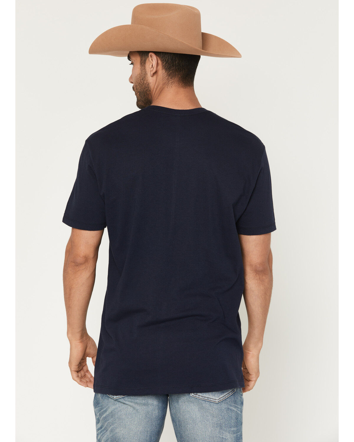 Image #4 - Moonshine Spirit Men's R and R Eagle Short Sleeve Graphic T-Shirt, Navy, hi-res