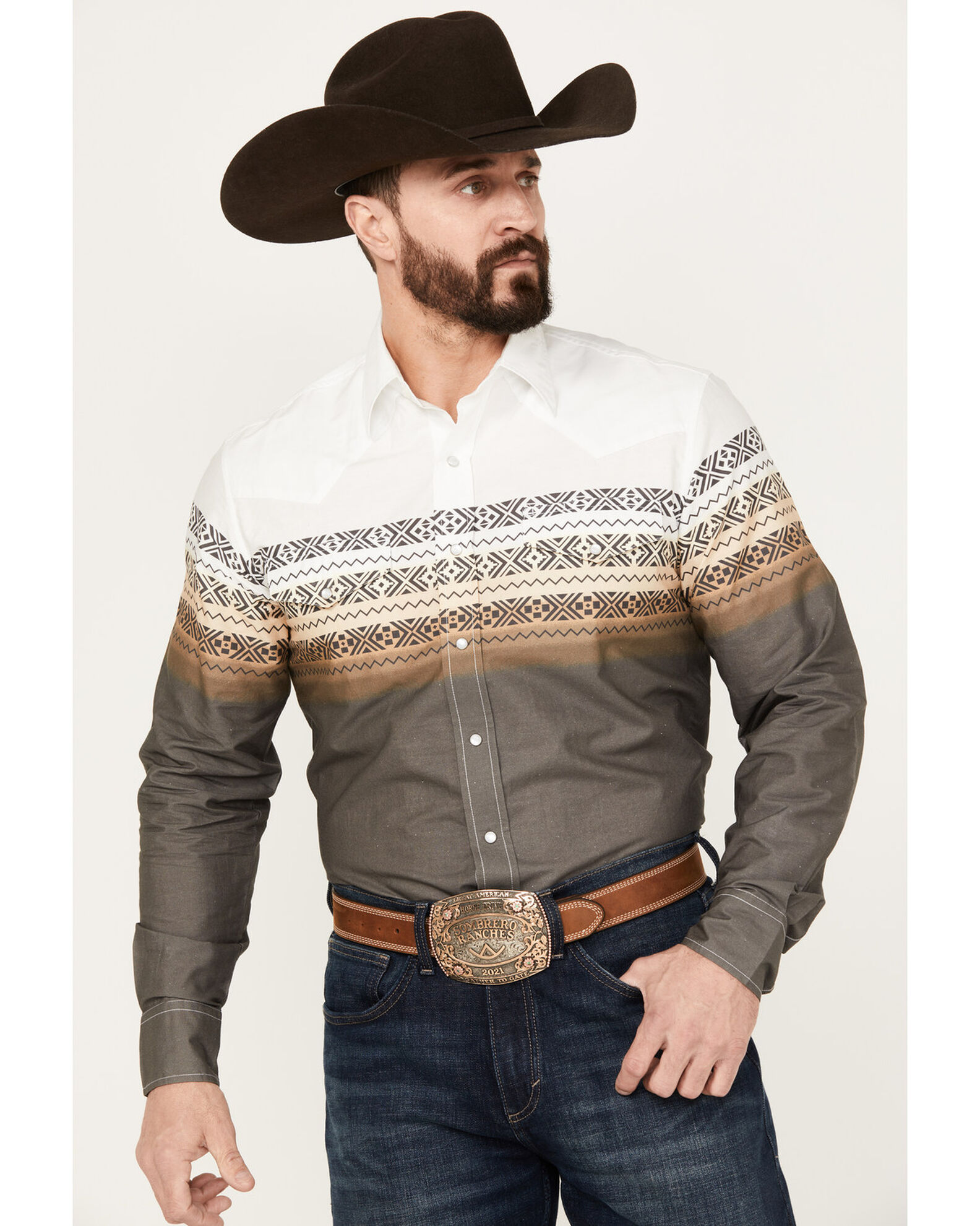 Vintage mens western sales shirts