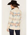 Outback Trading Co Women's Southwestern Print Brianna Long Sleeve Snap Western Shirt, Tan, hi-res