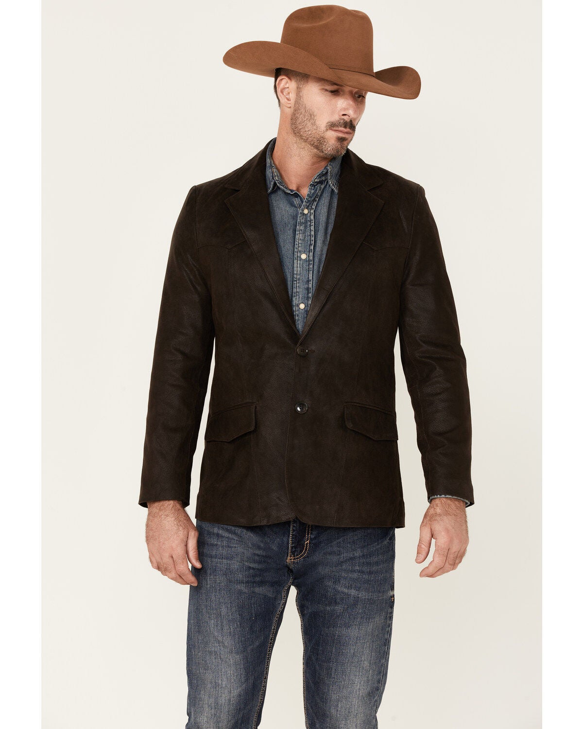 Cody James Men's Blazer, Dark Brown, hi-res
