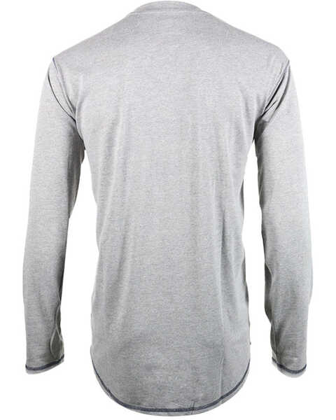 Image #2 - Ariat Men's Rebar Crew Long Sleeve Shirt, Hthr Grey, hi-res